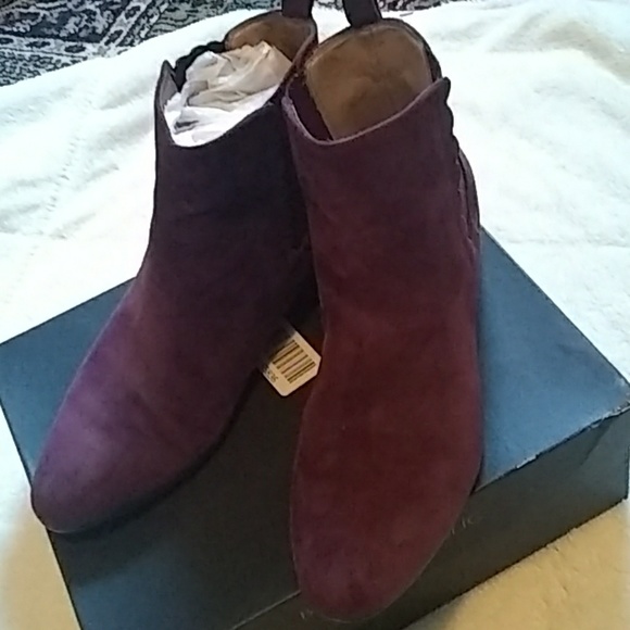 burgundy suede chelsea boots